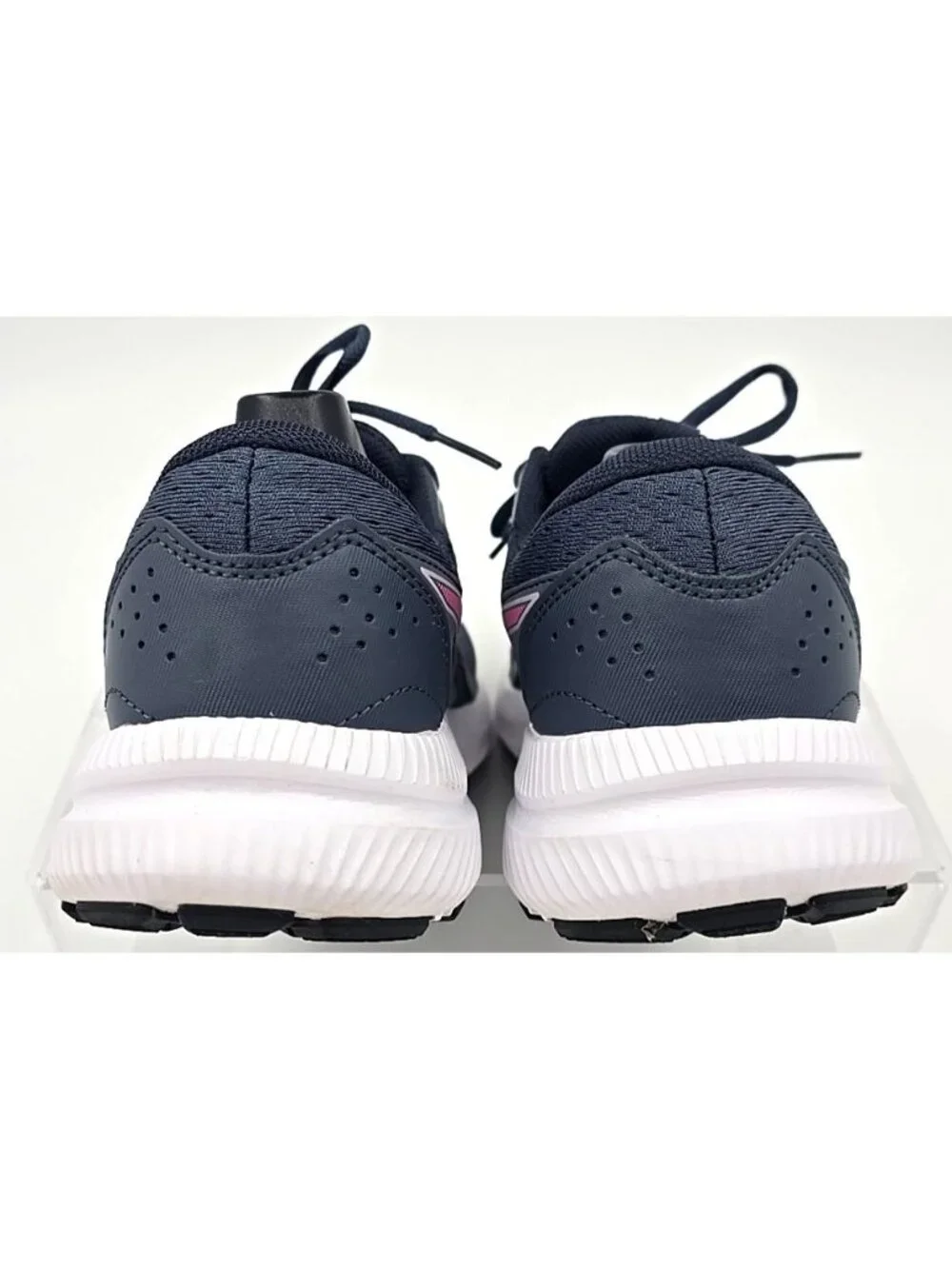 Asics 1012B320 Gel Contend 8 Amplifoam Ortholite Dark Gray Pink Shoes Women 8.5